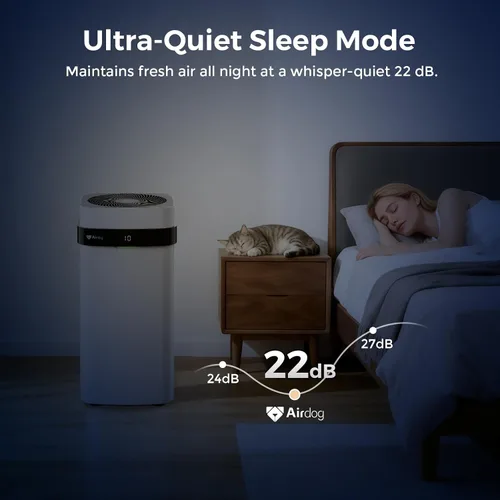 Vista 8 de Airdog X5 - Purificador de aire para mascotas para hogares de hasta 1614 pies cuadrados, tecnología TPA, potente filtración, filtro lavable