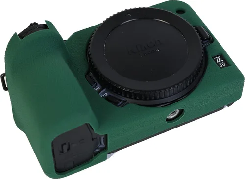 Vista 5 de TUYUNG Z30 - Funda protectora de silicona para cámara Nikon Z30, color verde militar