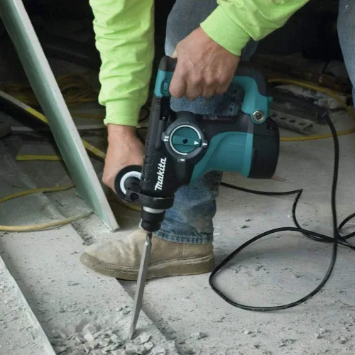 Vista 8 de Makita HR2811F F 1 – 1/8-pulgadas Rotary martillo SDS-Plus con luz L.E.D. Luz LED integrada Embrague limitador de par Agarre ergonómico
