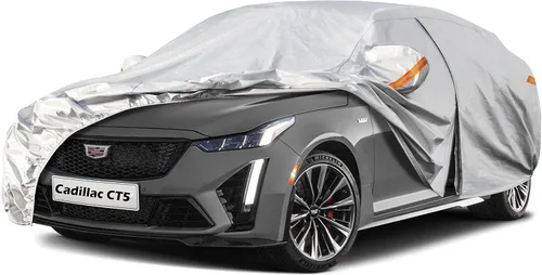 Vista 14 de Kayme Funda de automóvil de 6 capas para Audi A4 Sedan (2011-2023), impermeable para todo tipo de clima, cubierta exterior completa, protección