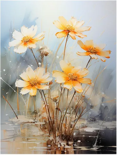 Vista 14 de CAPITUNEISKINEPA Dahlia Flower Posters - Posters For Room Mini Posters 9" x 11
