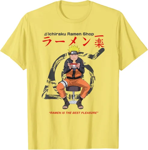 Vista 15 de Naruto Camiseta de anime Shippuden Ichiraku Ramen Shop Naruto Blanco
