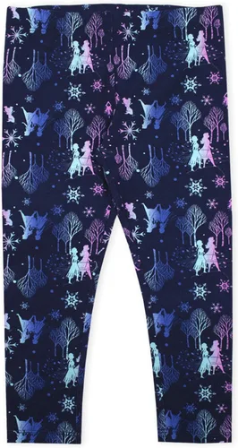 Vista 4 de Disney Frozen Girls - Conjunto de camiseta con capucha y pantalones de leggings con cremallera para niños pequeños y pequeños blancogrisazul marino