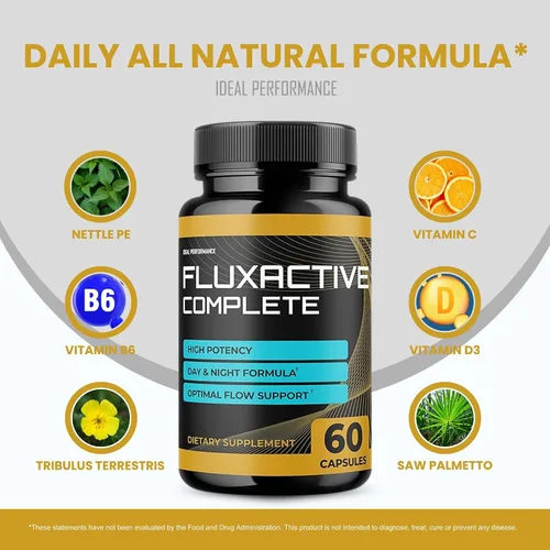 Vista 4 de Fluxactive Paquete completo Fluxactive Complete para la salud de la próstata Fluxactive Píldoras Fluxactive Complete (300 cápsulas)