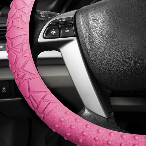 Vista 2 de Funda para volante FH Group color rosa bebé, rosado bebé