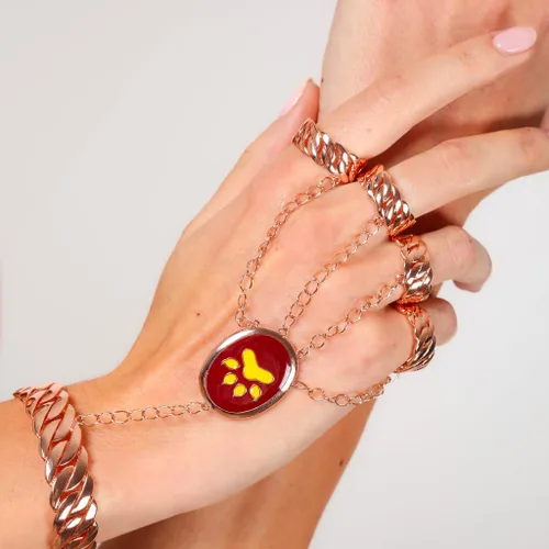 Vista 2 de ZAG STORE - Mariquita Milagrosa - Pulsera Púrpura Tigresa, Rosa, Púrpura