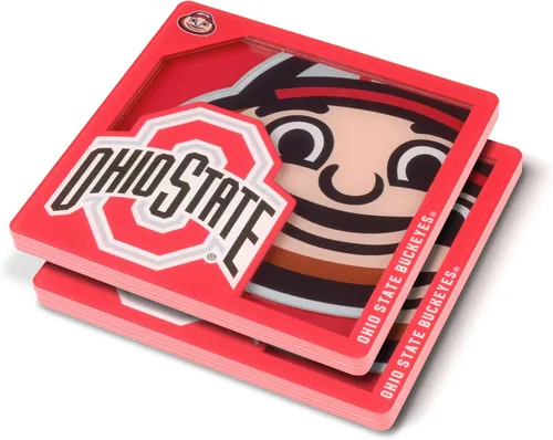 Vista 25 de YouTheFan NCAA Serie Logo 3D NCAA Posavasos