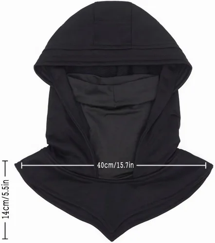 Vista 5 de Rogue Punk - Gorro con capucha y máscara para el cuello Bufanda transpirable para cara y cuello Bufanda con capucha para exteriores y cosplay