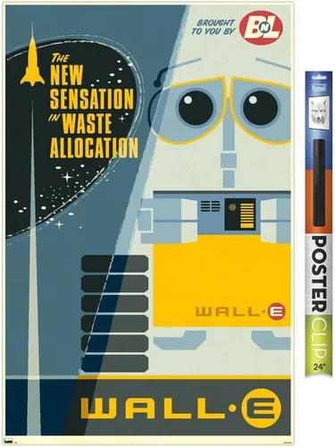 Vista 15 de Trends International Disney Pixar Wall-E - Póster de pared New Sensation, 14.72 x 22.37 pulgadas, versión enmarcada de madera de granero