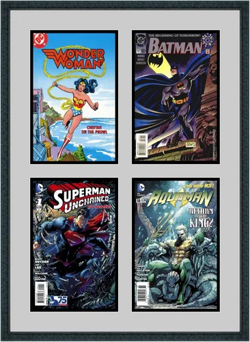 Vista 9 de Perfect Cases - Marco doble para cómics con doble estera y molduras de madera real