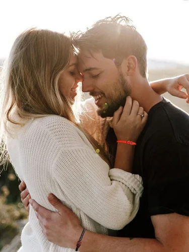 Vista 6 de choice of all Pulseras a juego para parejas, pulseras para parejas, pulseras de protección de cuerda roja, pulseras de promesa para novio, novia