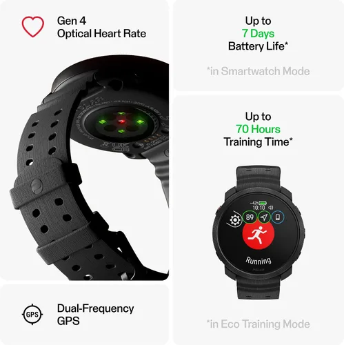 Vista 3 de Polar Vantage M3 – Multi-Sport Smartwatch with AMOLED Display, Dual-Frequency GPS, Turn-by-Turn Navigation, Up to 7-Day