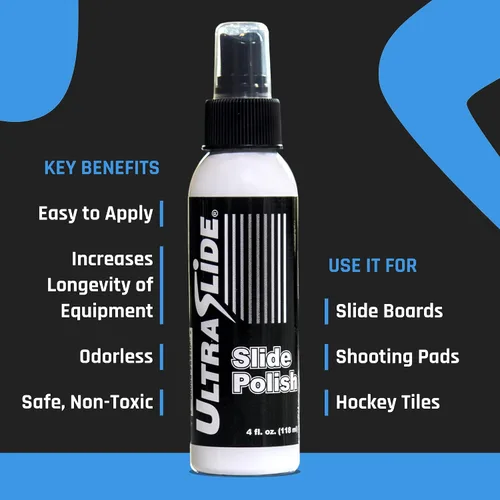 Vista 4 de Pulidor de Tablero Deslizante - Spray y Lubricante para Tablero Deslizante de Hockey para Deslizamiento sin Fricción - Spray de Silicona Premium