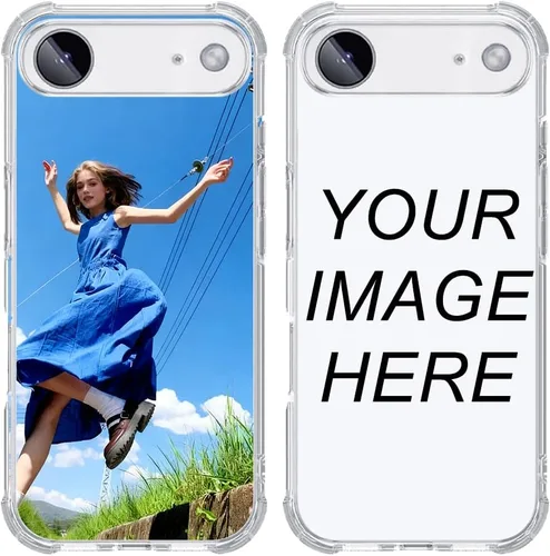 Vista 33 de Funda de teléfono con foto personalizada para iPhone 14 de 6.1 pulgadas, funda de TPU suave personalizada con absorción de golpes para iPhone 14