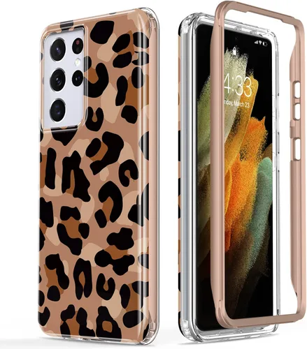 Vista 21 de Esdot Funda para Samsung Galaxy S21 Ultra, Grado Militar Pasa Prueba de Caída de 21 pies, Cubierta Resistente con Diseños de Moda para Mujeres