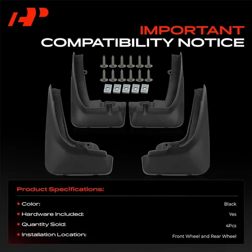 Vista 3 de A-Premium Aletas de barro compatibles con BMW X5 2020 2021 Sport Utility