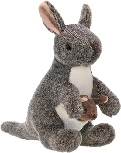 Vista 4 de Wild Republic Canguro con peluche Joey, animal de peluche, regalos para niños, peluches, de 8 pulgadas, 8 pulgadas, modelo: 10867