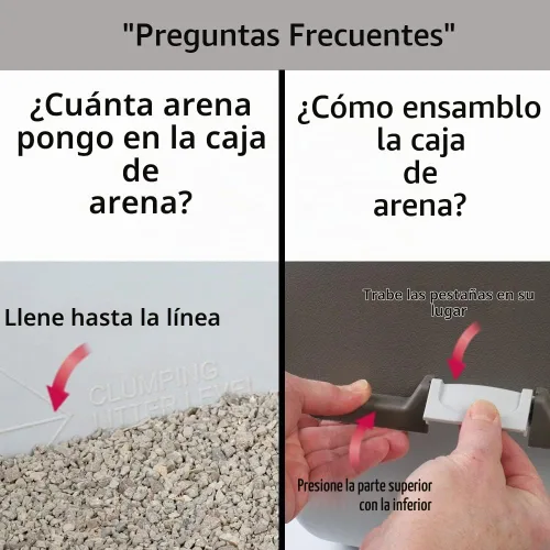 Vista 7 de Omega Paw Premium Roll 'n Clean - Caja de arena grande, gato, azul peral (PR-RA20-1)