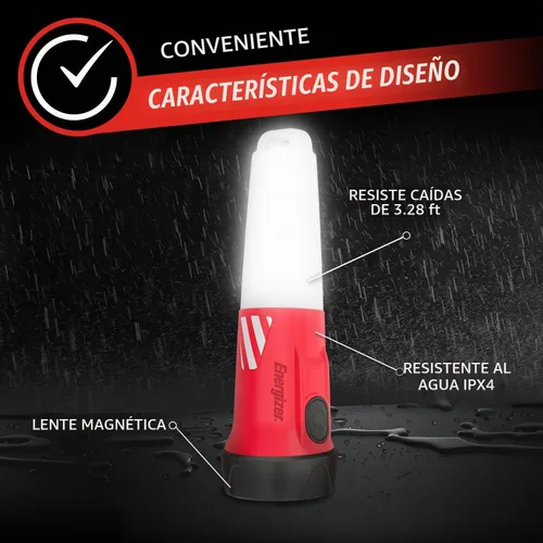 Vista 9 de Energizer WeatheReady - Kit de corte de energía con linterna LED 2 en 1, linterna frontal LED, IPX4 resistente al agua, baterías AA + AAA, estuche