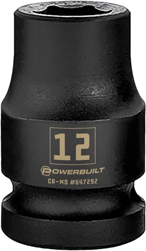 Vista 18 de Powerbuilt 647296 - Toma de impacto de 6 puntos de 1/2 pulgada x 1-1/4 pulgadas