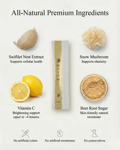 Vista 6 de BI-SU Beauty Essence - Gelatina de colágeno con vitamina C, péptidos de colágeno de pescado, antienvejecimiento, mantiene la elasticidad de la piel