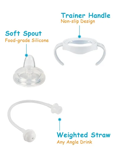 Vista 4 de Kit de Conversión de Vaso Entrenador Suave para Biberón Natural de Bebé Philips Avent, Kit de Transición para Niños Pequeños con Tetina de Vaso