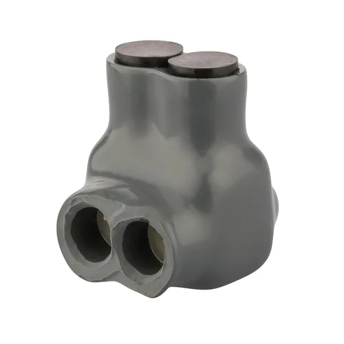 Vista 12 de Polaris - Conector aislado gris para conductor de cobre flexible de filamento fino, rango de cables 1-10 AWG y 2-10 AWG, 2 puertos, hexagonal