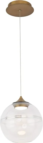 Vista 5 de WAC Lighting dweLED, Bistro LED 4 lámparas de araña 3000K en latón envejecido