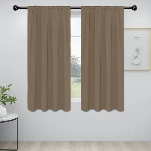 Vista 119 de Easy-Going - Cortinas opacas con bolsillo para varilla para dormitorio, cortinas de ventana para oscurecer la habitación para sala de estar