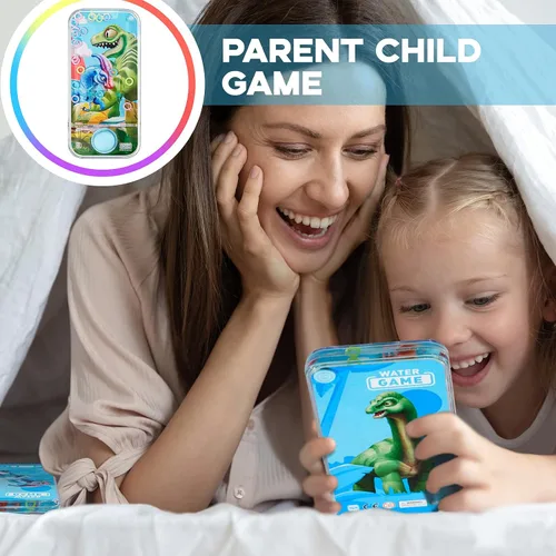 Vista 5 de Chalyna 4 piezas de juegos de agua de mano, juguetes de anillo de agua, juego de lanzamiento de anillos coloridos sin viajes por carretera