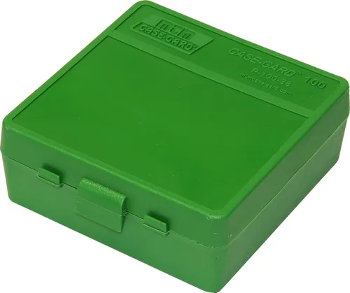 Vista 7 de MTM Caja de munición con tapa abatible para 100 balas calibre 38/357 (Azul claro)