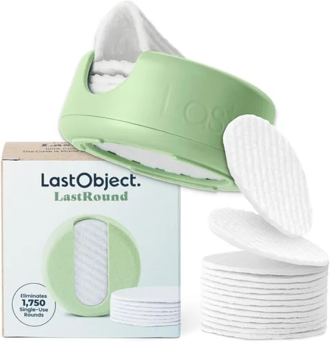Vista 10 de LastRound - Almohadillas desmaquillantes reutilizables, 7 almohadillas de algodón lavables y ecológicas reutilizables para la cara, almohadillas