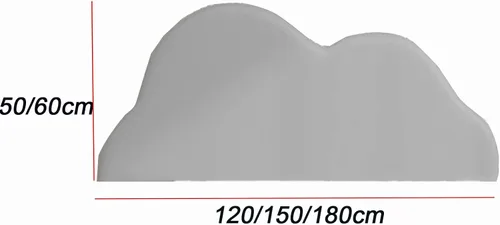 Vista 6 de Paneles de pared tapizados, cabecera tapizada extraíble, panel de protección anticolisión, papel tapiz de cuero 3D, cojín suave para dormitorio Azul