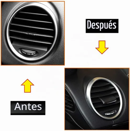 Vista 5 de Moonlinks para Mercedes Front Center/Izquierda/Derecha Clips de Salida de Aire