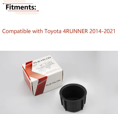 Vista 2 de RLB-HILON Inserto para portavasos compatible con Toyota 4RUNNER 2010-2021, reemplaza al OEM 66991-35030 1 unidad