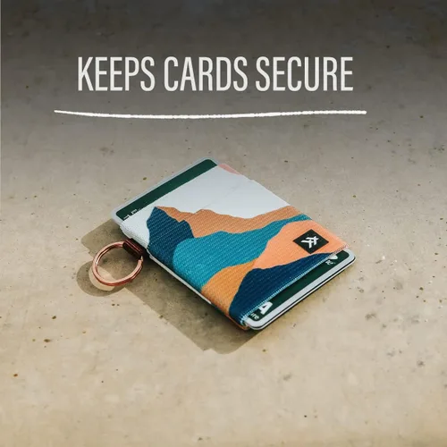 Vista 5 de Thread Wallets - Cartera minimalista delgada con bolsillo frontal para tarjetas de crédito