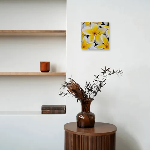Vista 8 de 3D Rose USA-Hawaii-Oahu-Plumeria Flowers in Bloom - Reloj de pared, 13" x 13
