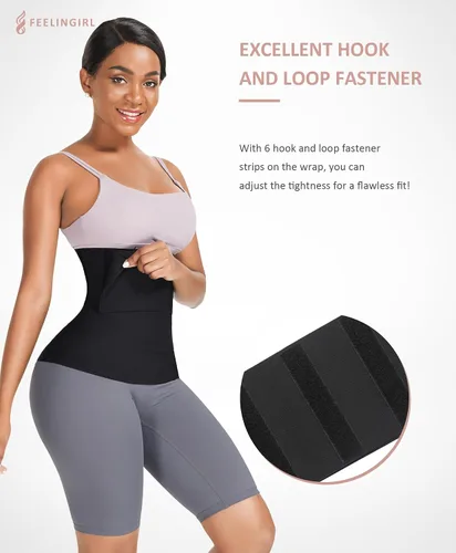 Vista 2 de FeelinGirl Entrenador de cintura para mujer, faja reductora de cintura para sauna, faja para abdomen, talla grande, vendaje Snatch Me Up