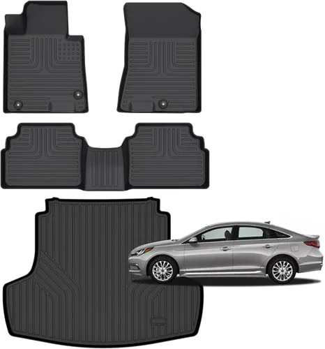 Vista 32 de Alfombrillas para Jeep Compass 2007-2016/2007-2016 Jeep Patriot/Dodge Caliber 2007-2012 para todo tipo de clima con forro de carga para automóvil
