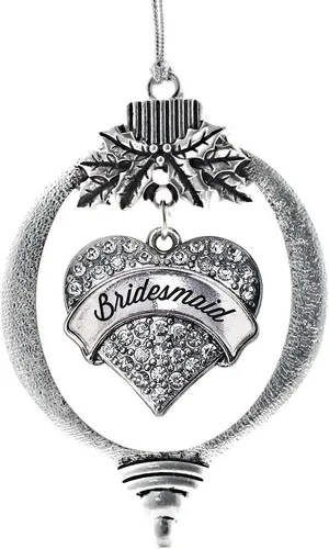 Vista 96 de Inspired Silver - Adorno con dije de hermana gemela - Adornos navideños de plata con circonitas cúbicas