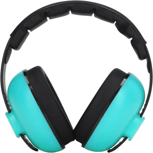 Vista 6 de Orejeras para bebé, reducción de ruido NRR 31dB para aviones, orejeras a prueba de sonido con cabeza suave, protección auditiva plegable para bebés