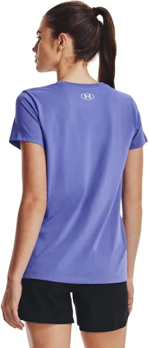 Vista 4 de Under Armour Camiseta con logotipo de gancho para mujer