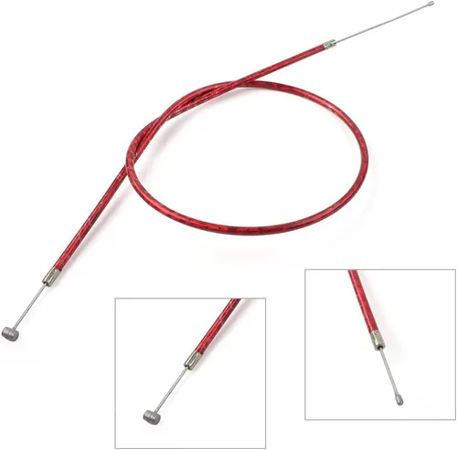 Vista 4 de Throttle Cable Gas Cable, Accelerator Cable 1pc (32.28'') for 43cc 47c 49cc mini Bike ATV Dirt Super Pocket Bike Red