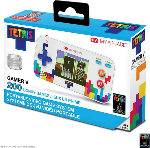 Vista 6 de My Arcade Tetris Gamer V sistema de videojuegos portátil con 201 juegos, pantalla a todo color de 2.5", tamaño de bolsillo