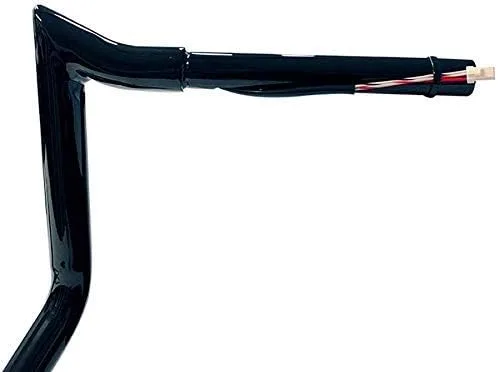 Vista 4 de Dominator Industries Perchas de 1 1/4 pulgadas precableadas de 12 pulgadas para barra de gancho de carne, color negro, compatibles con Negro