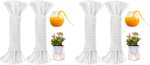 Vista 13 de ORIMERC 4.5m de cordón capilar de mecha de autorriego para vacaciones, cuidador de plantas de bricolaje, dispositivo de sistema de agua automático