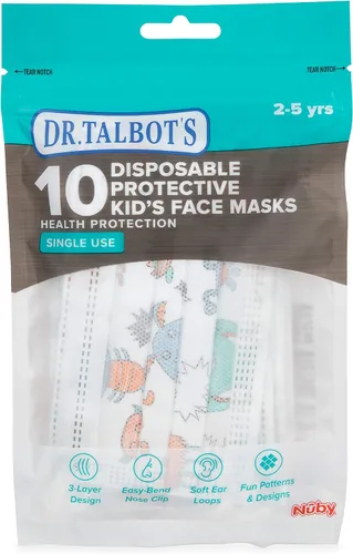 Vista 6 de Dr. Talbot's Mascarilla infantil desechable para la salud personal
