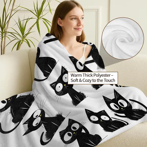 Vista 5 de Bonita manta de bulldog francés, ligera, acogedora y colorida con anillos flotantes, manta de regalo para mujeres y niñas, 40 x 50 pulgadas, manta