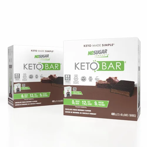 Vista 9 de Snack Keto Bar sin azúcar, bajo en carbohidratos, sin azúcar, con macros aptos para dieta cetogénica