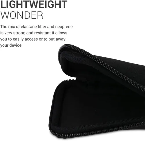 Vista 3 de kwmobile - Funda de transporte para Nintendo 2DS XL neopreno color negro Negro